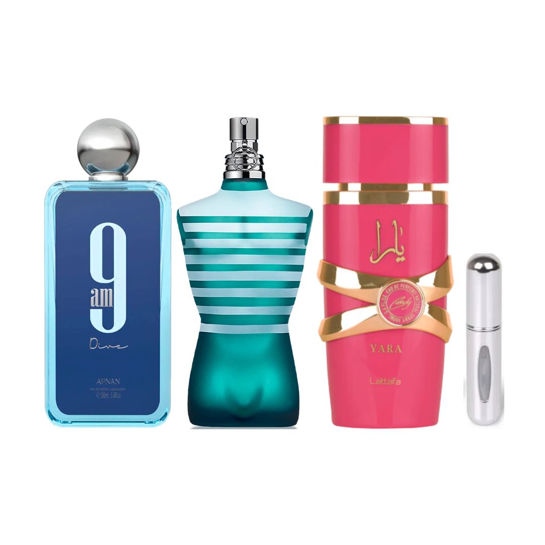 9AMDIVE+LEMALELATA+YARACANDY+PERFUMERO